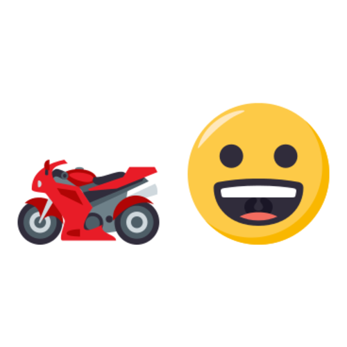 🏍😀 Emoji Domain EmojiOne rendering